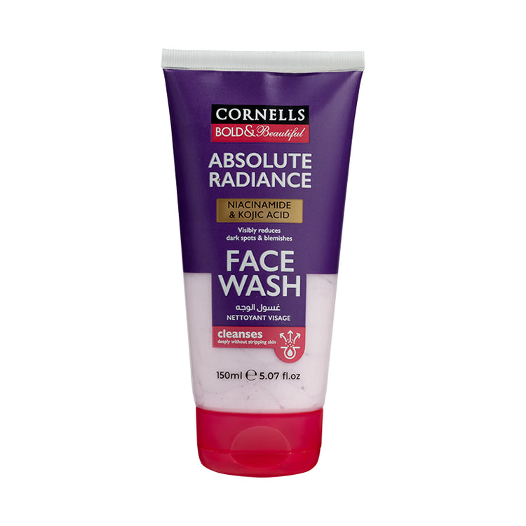 CORNELLS BOLD & BEAUTIFUL ABSOLUTE RADIANCE NIACINAMIDE & KOJIC ACID FACE WASH - 150ML