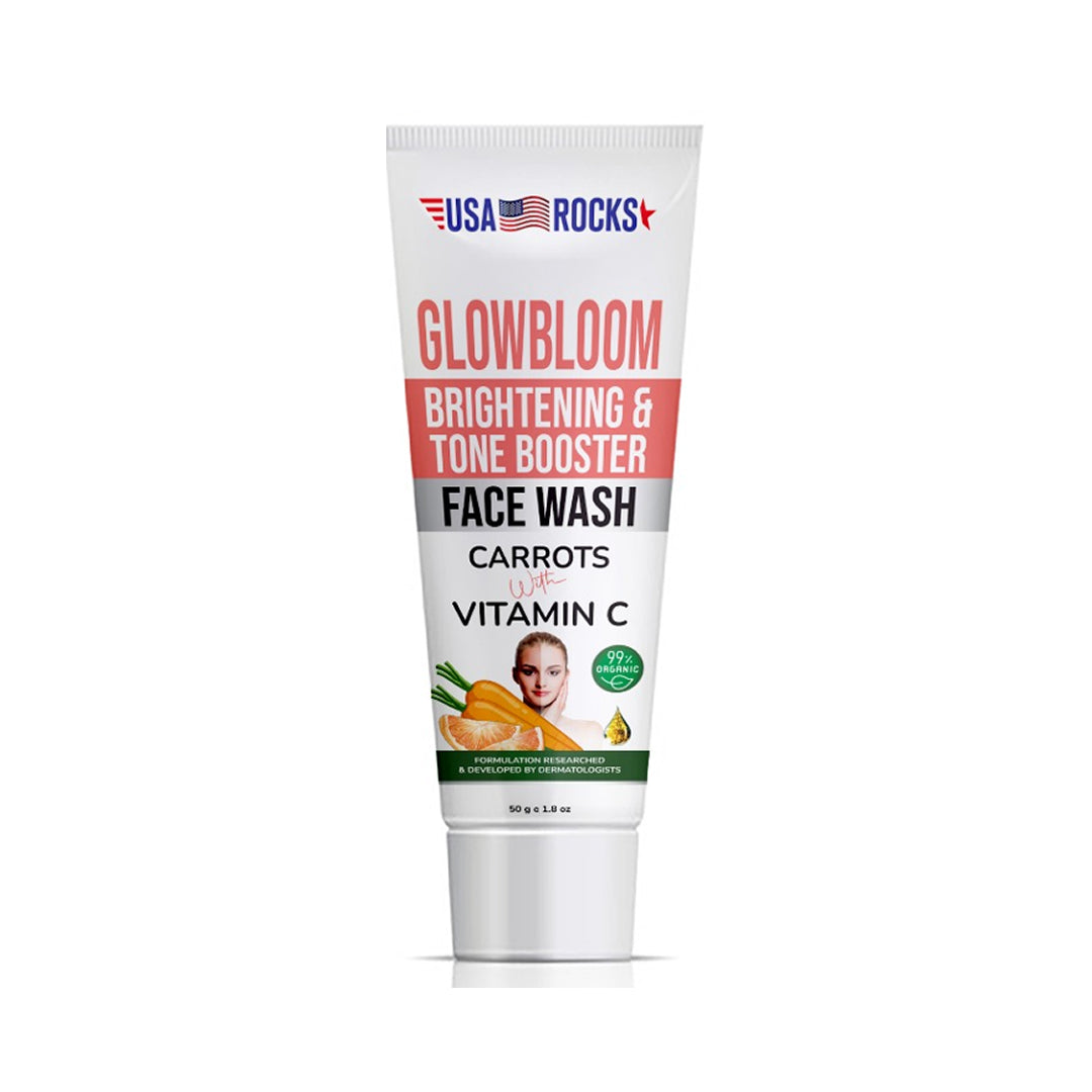 USA ROCKS CARROTS WITH VIT-C FACE WASH 125ML