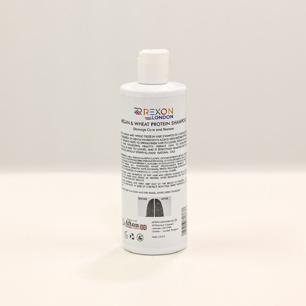 Argan & Wheat Protein Shampoo - 500 Ml (Rexon)