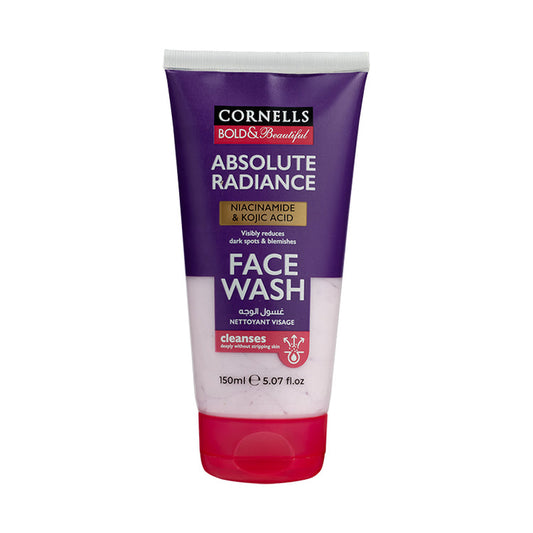 CORNELLS BOLD & BEAUTIFUL ABSOLUTE RADIANCE NIACINAMIDE & KOJIC ACID FACE WASH - 150ML