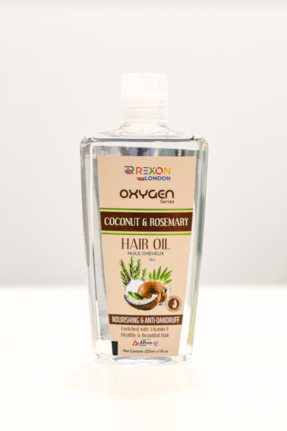 REXON HAIR OIL - COCONUT & ROSEMARY 225ML