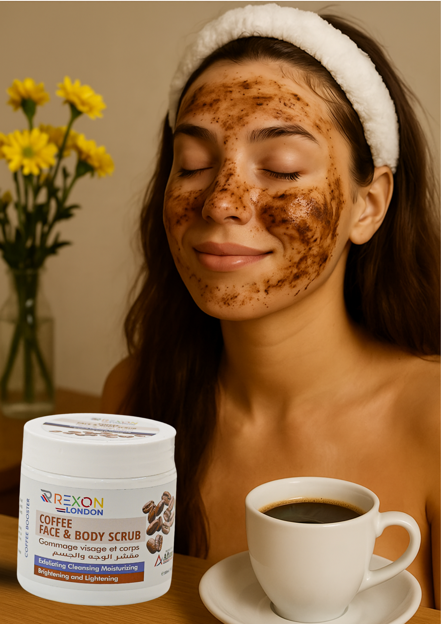 Coffee Face & Body Scrub- 500 Ml (Rexon)