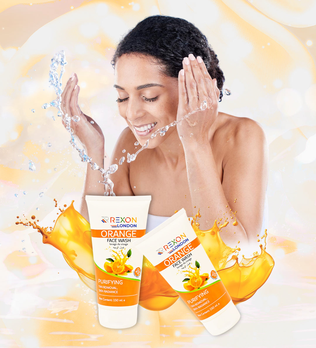 Face wash - Orange- 150ml (Rexon)