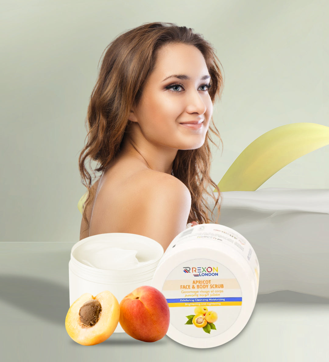 Apricot Face & Body Scrub- 500 Ml (Rexon)
