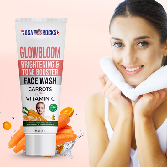 USA ROCKS CARROTS WITH VIT-C FACE WASH 125ML