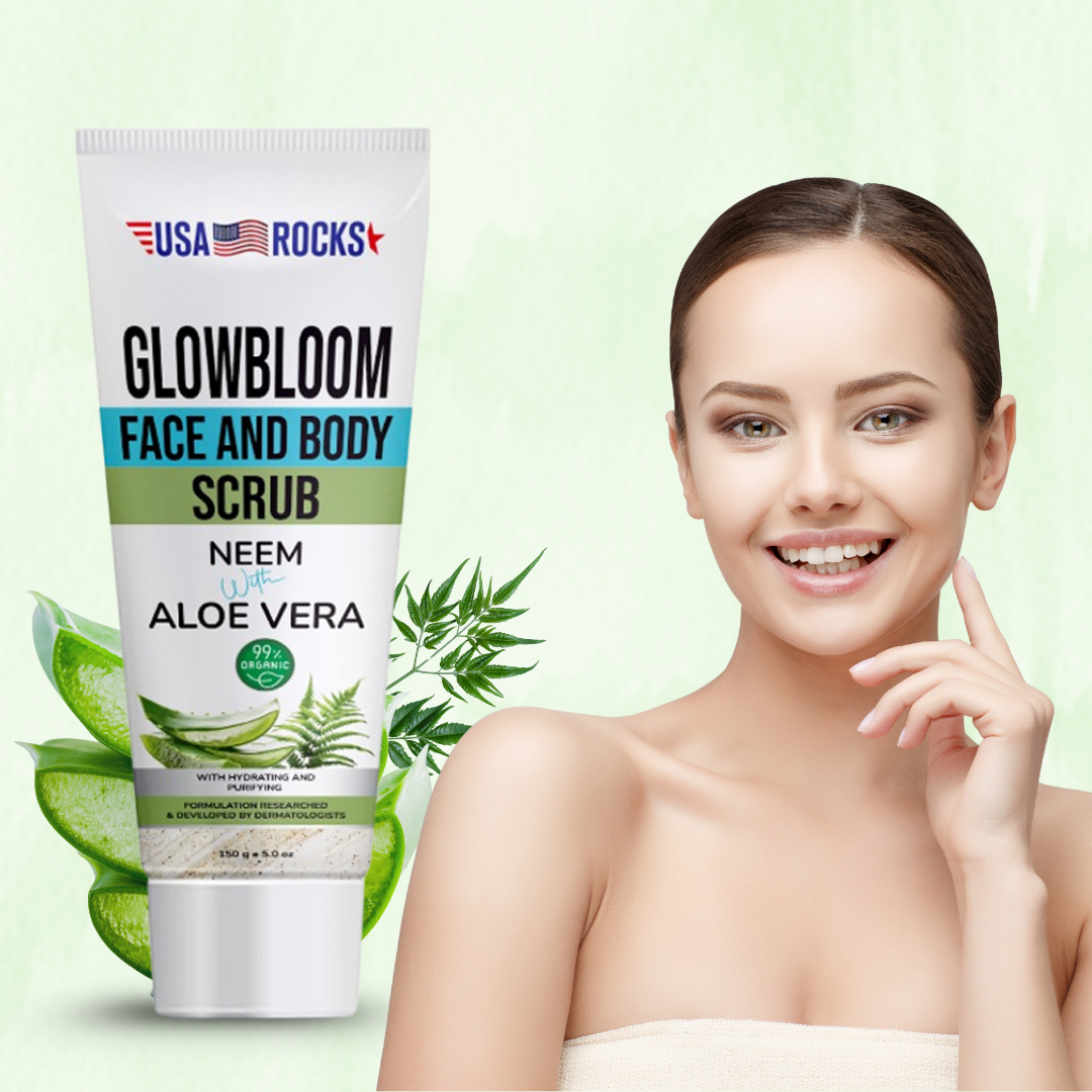 USA ROCKS NEEM WITH ALOEVERA F&B SCRUB