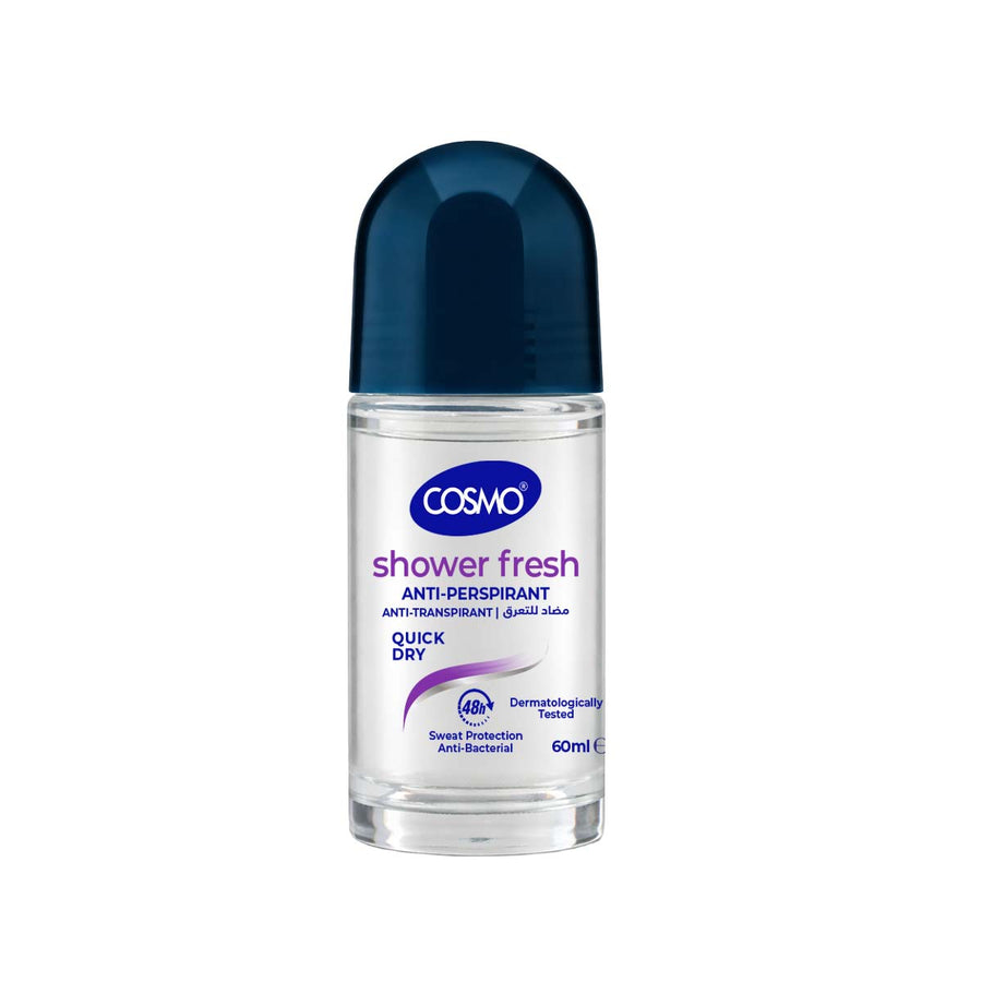 COSMO ANTI-PERSPIRANT SHOWER FRESH QUICK DRY ROLL ON 60ML